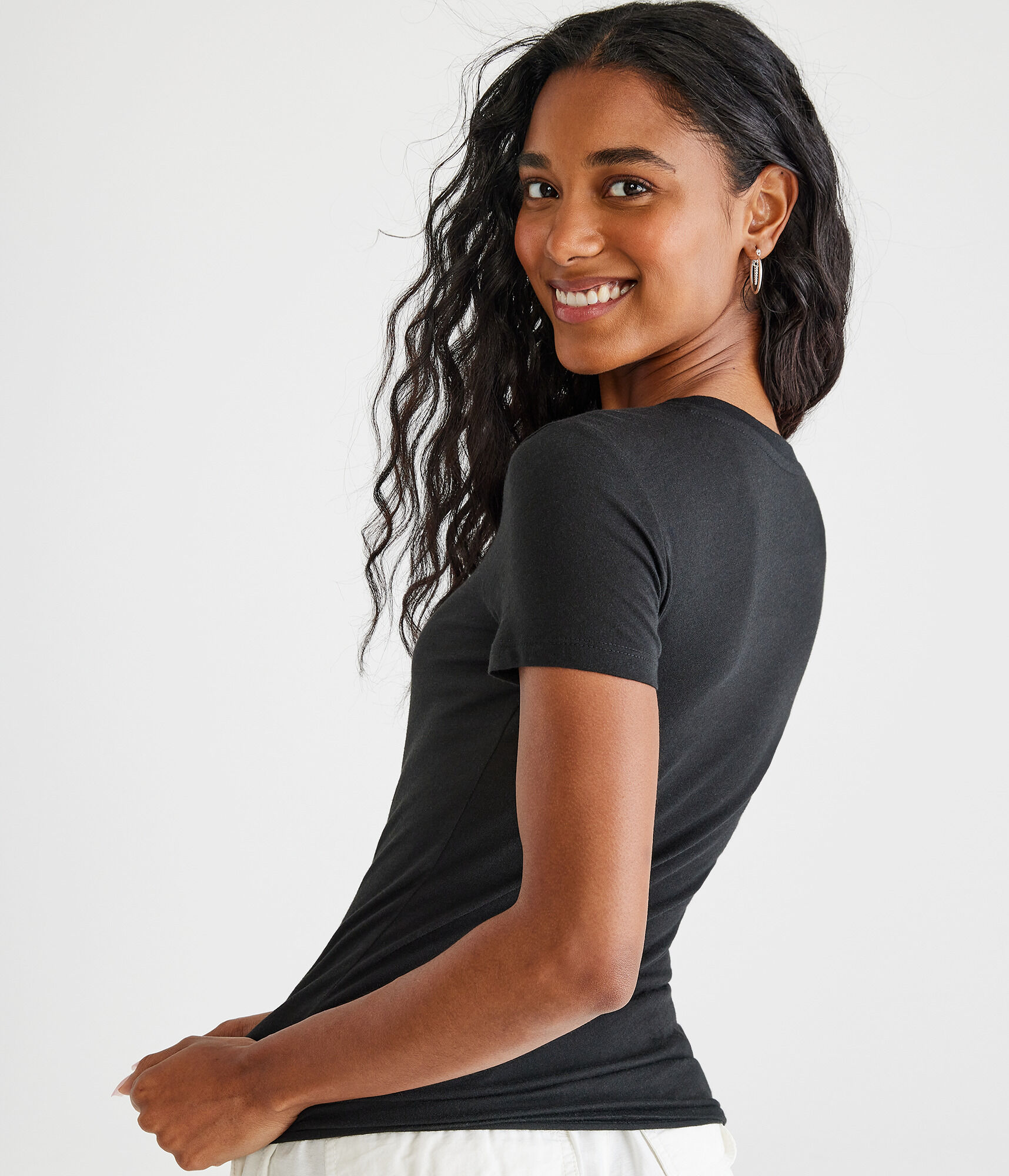 Aeropostale Script Foil Graphic Tee