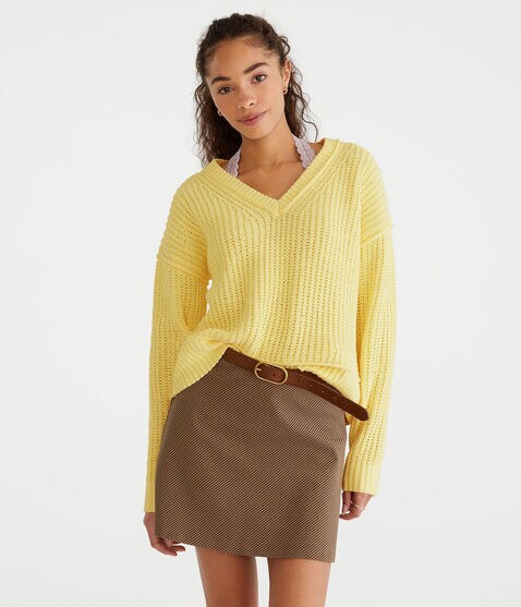 Chenille V-Neck Sweater