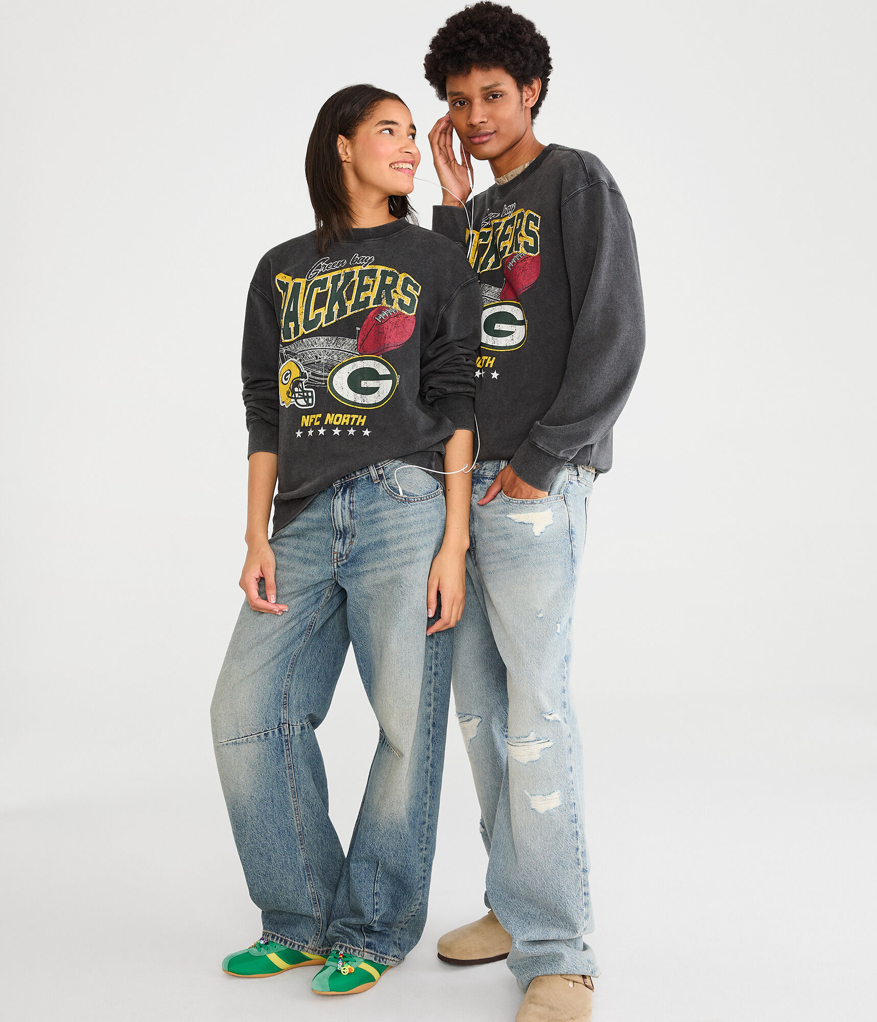 Green Bay Packers Stadium Crew Sweatshirt