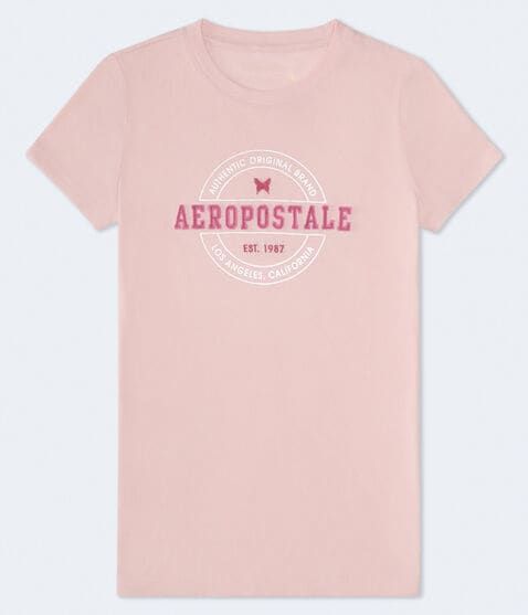 Aeropostale Circle Appliqué Graphic Tee Aeropostale Circle Appliqué Graphic Tee