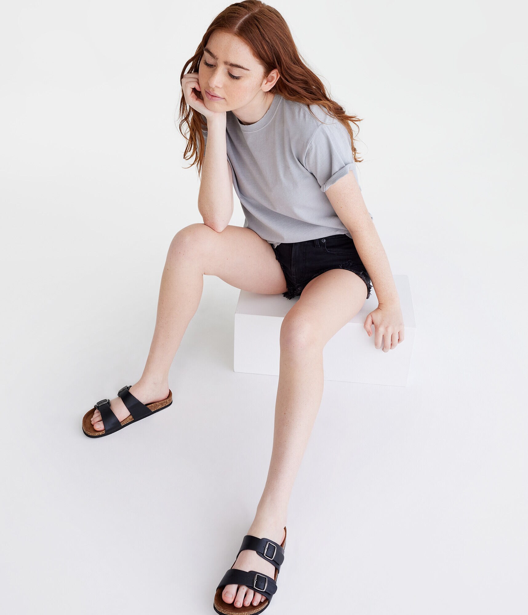 Washed Loose Fit Crew Tee