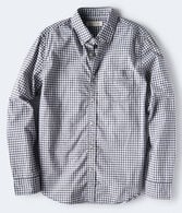 Long Sleeve Gingham Woven Shirt