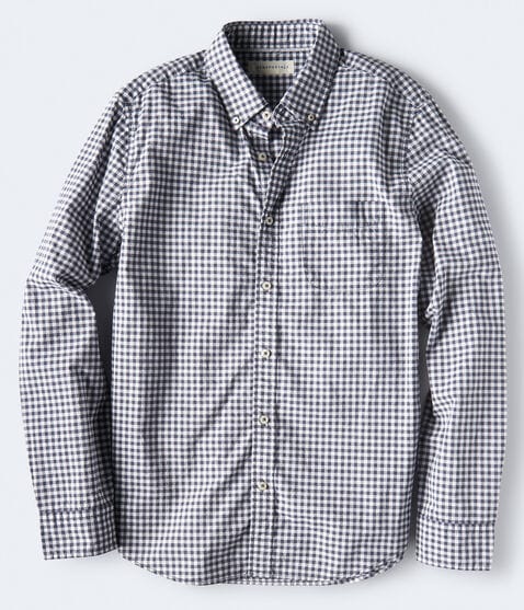 Long Sleeve Gingham Woven Shirt Long Sleeve Gingham Woven Shirt
