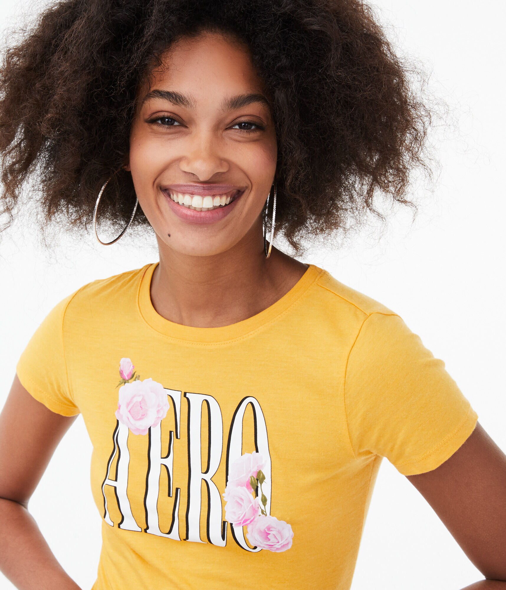 Floral Aero Logo Graphic Tee