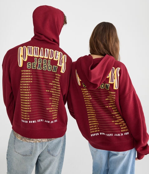Washington Commanders 1991 Season Pullover Hoodie Washington Commanders 1991 Season Pullover Hoodie