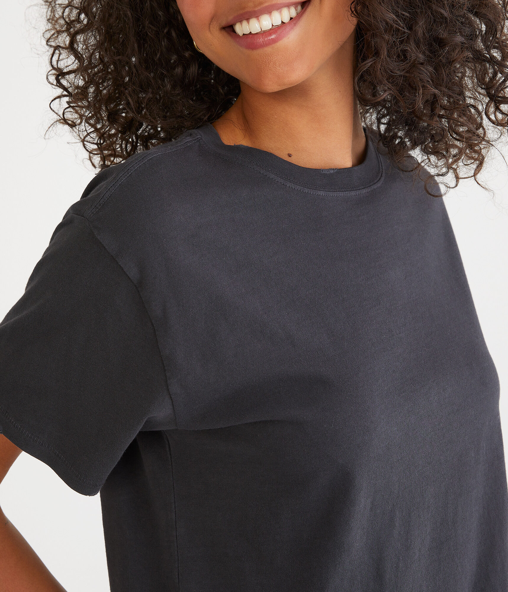 Washed Loose Fit Crew Tee