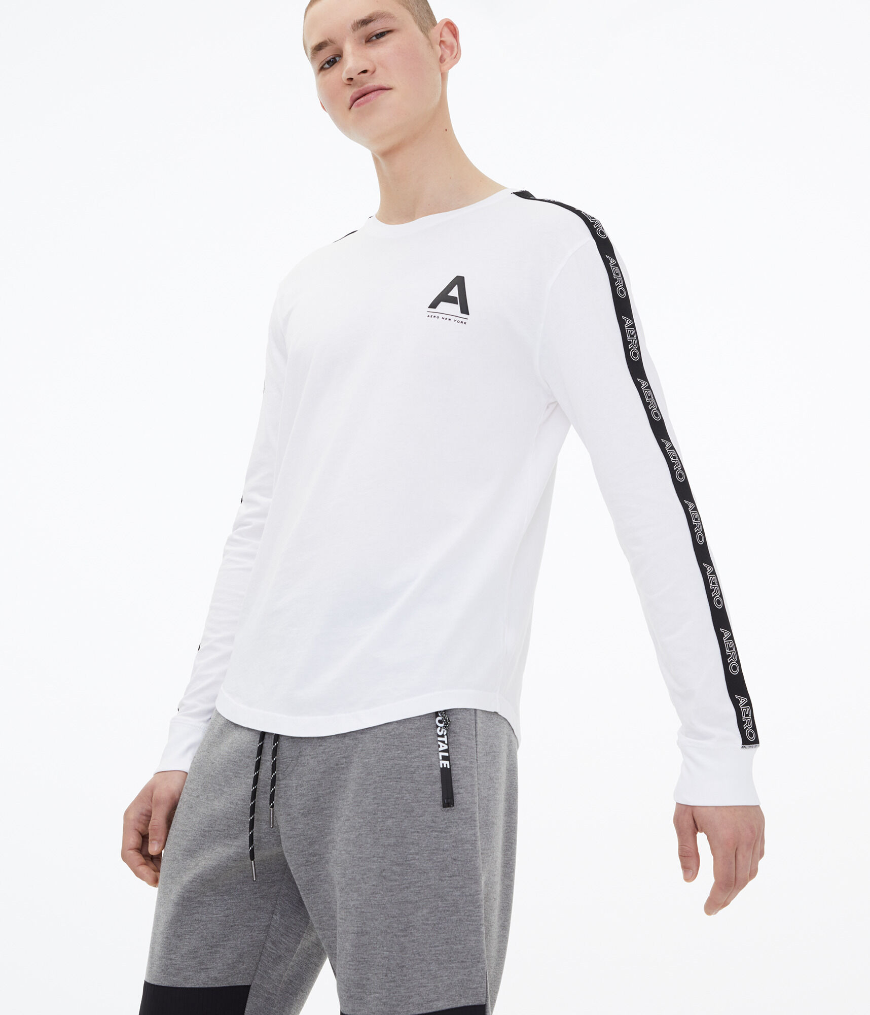 Long Sleeve Heritage Logo Tape Graphic Tee