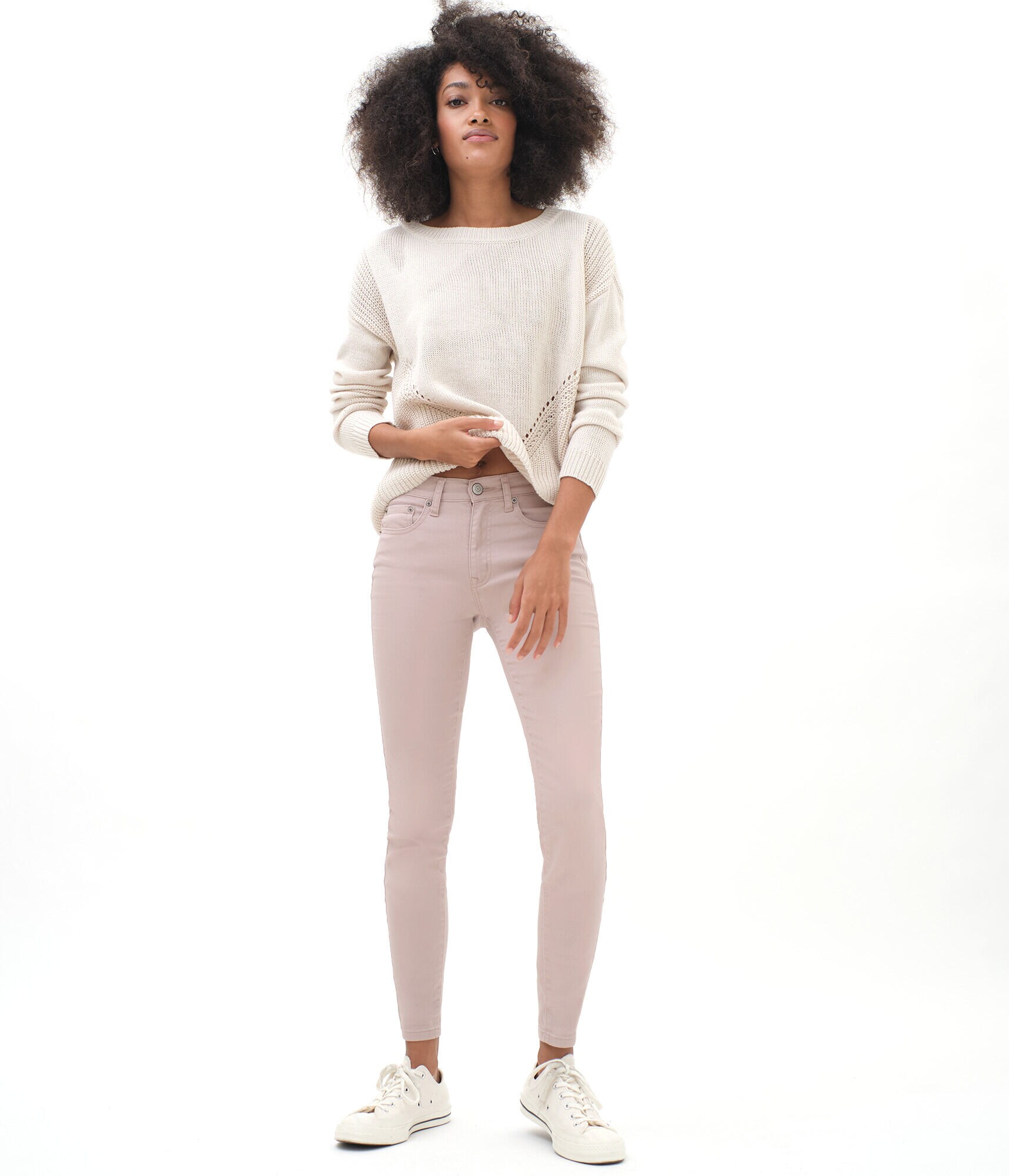 High-Rise Color Wash Jegging