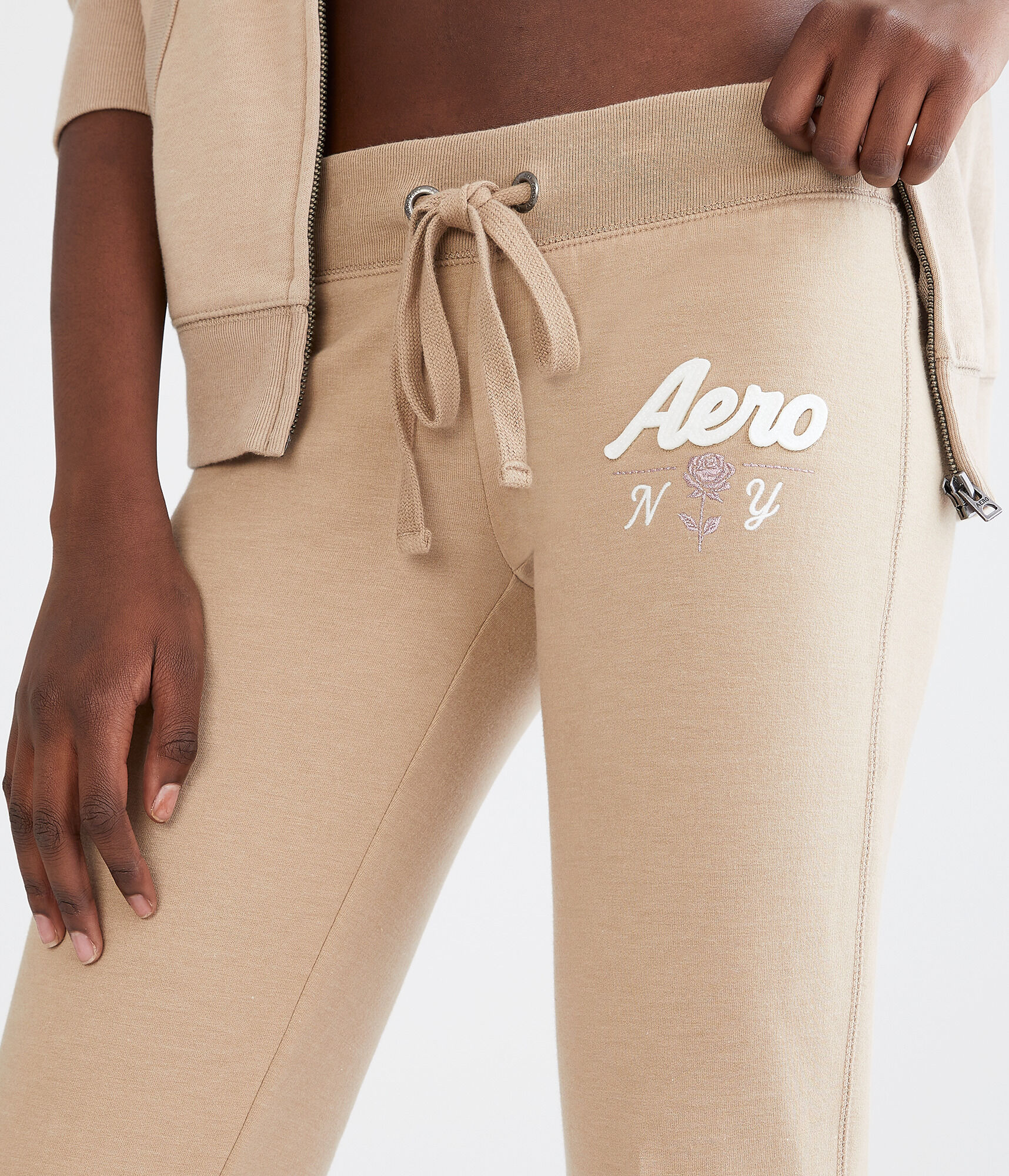 Aero NY Rose Fit &amp; Flare Sweatpants