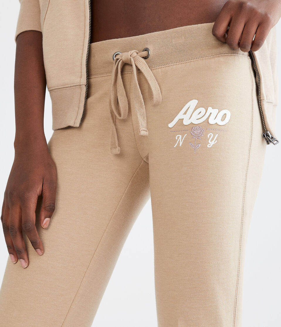 Aero NY Rose Fit & Flare Sweatpants