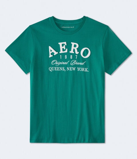 Aero Queens NY Appliqué Graphic Tee Aero Queens NY Appliqué Graphic Tee