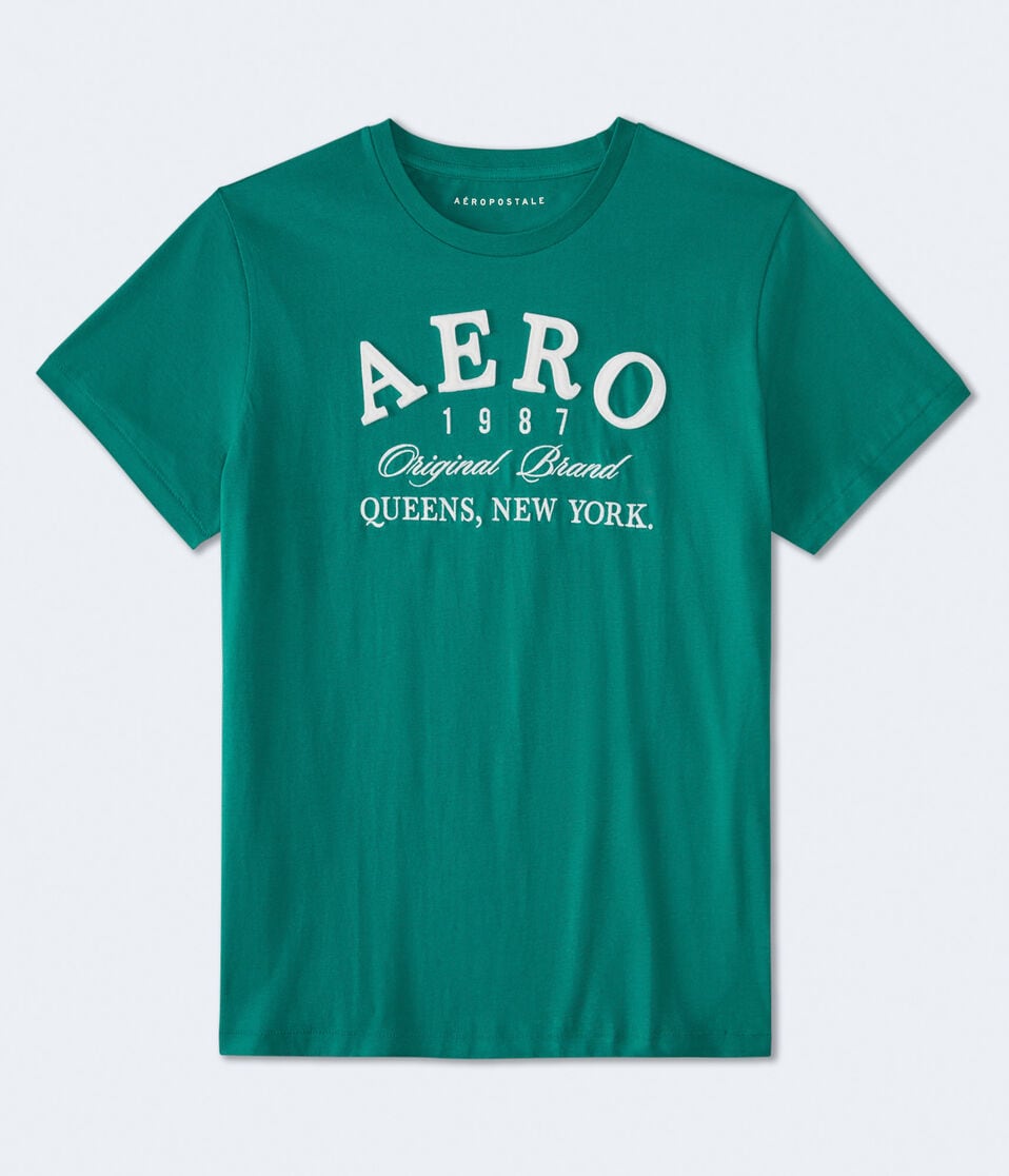 Aero Queens NY Appliqué Graphic Tee