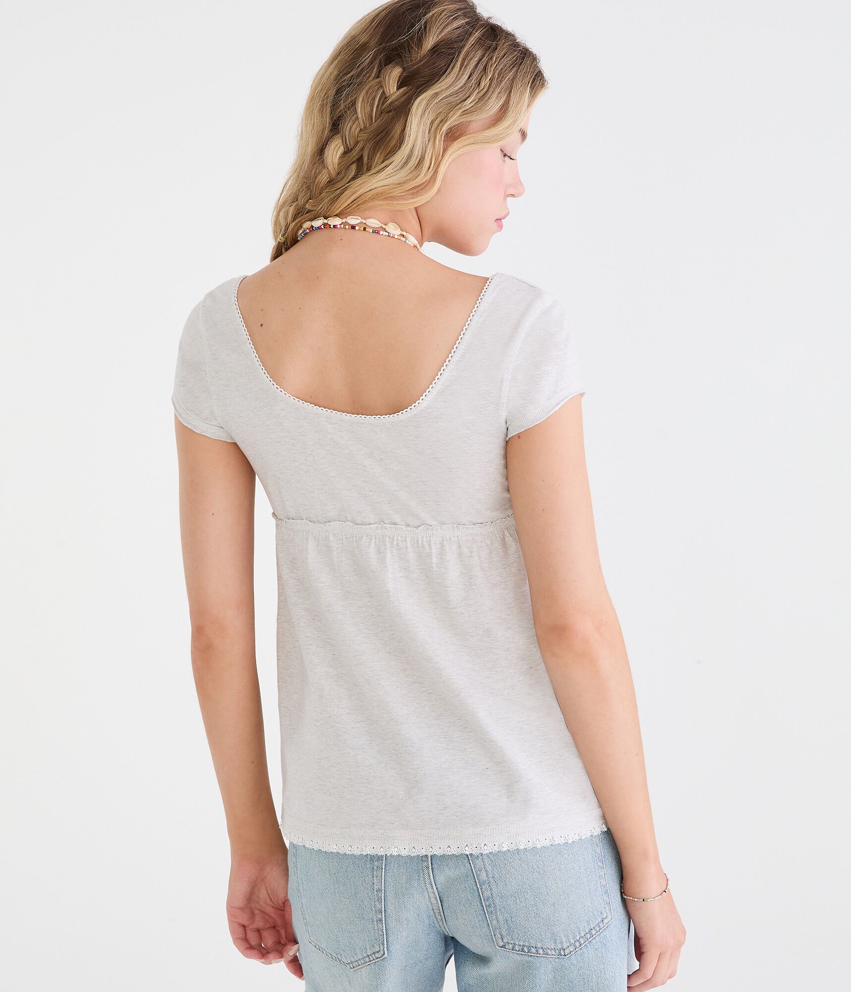 Seriously Soft Y2K Babydoll Henley