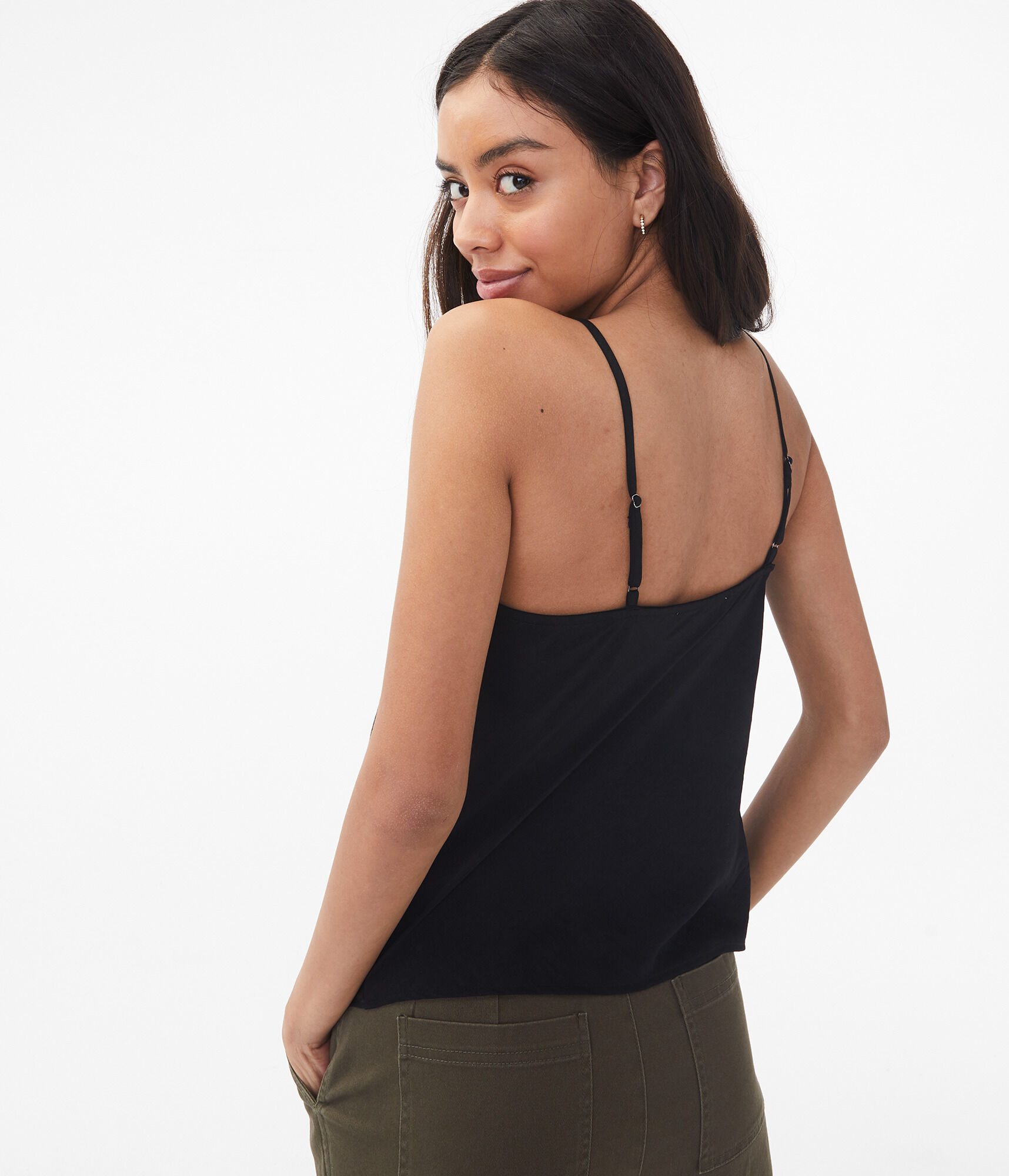 Drapey Satin Tank