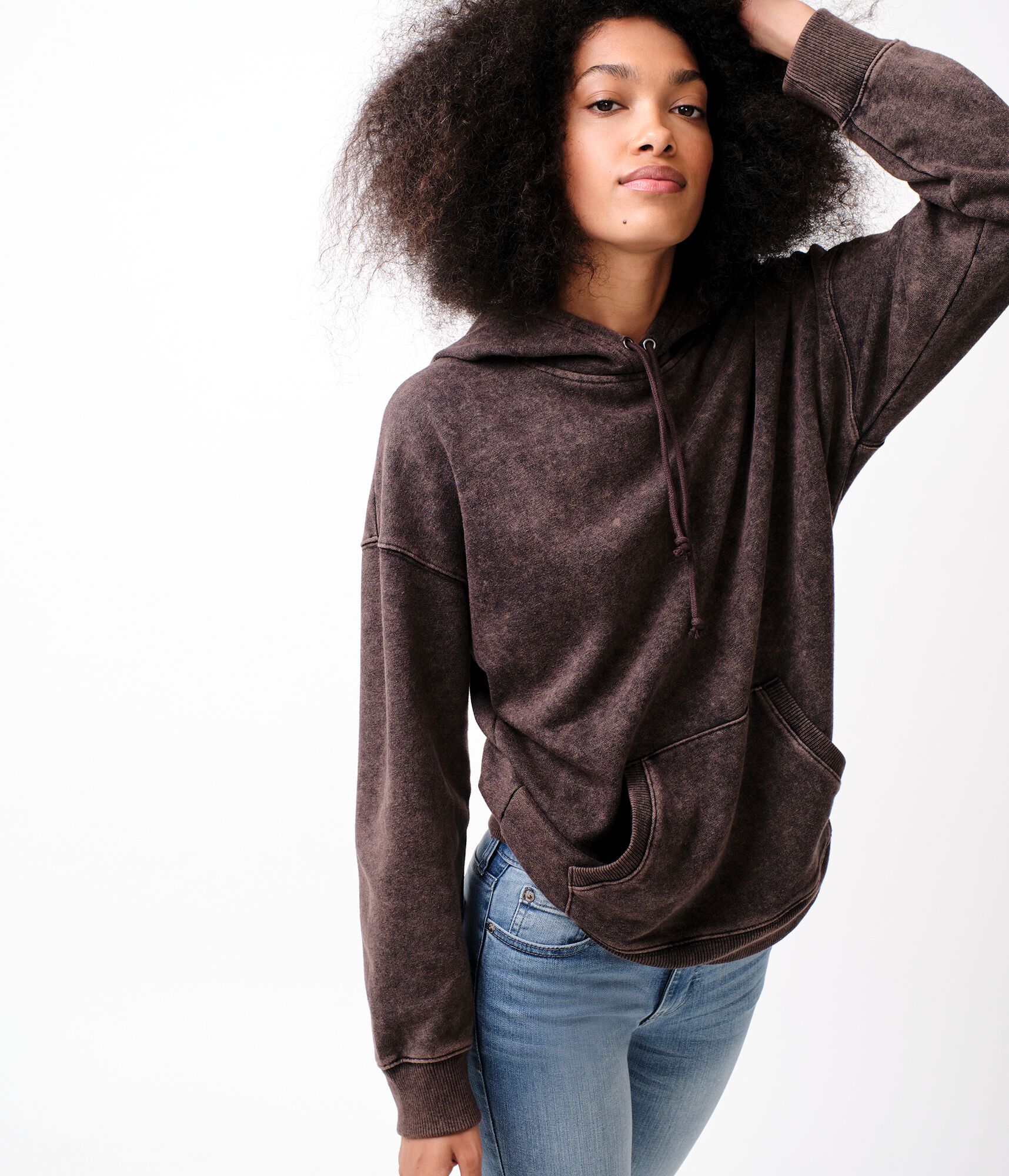 Washed Oversized Pullover Hoodie