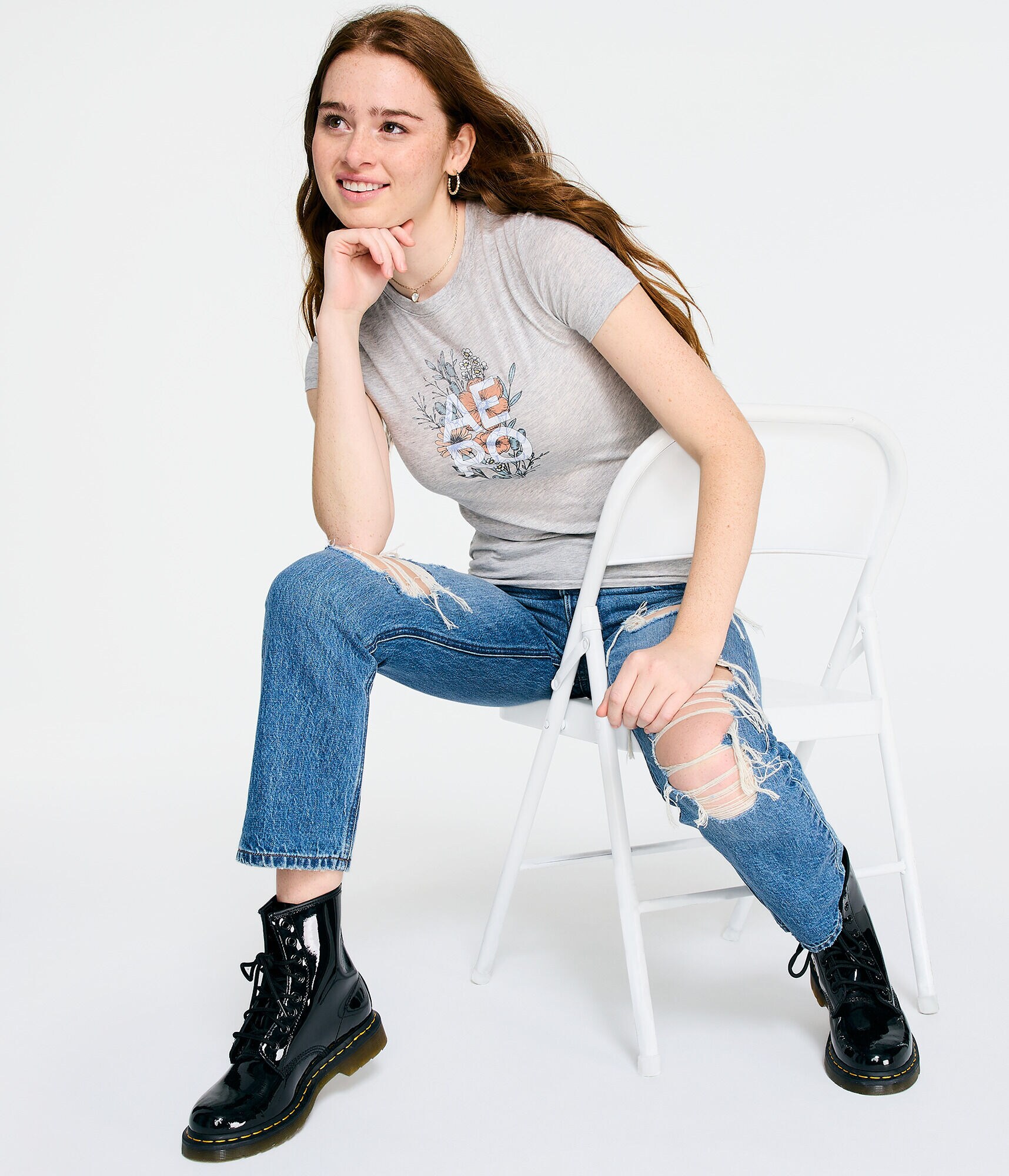 Stacked Aero Floral Graphic Tee