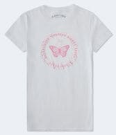 Aeropostale Butterfly Foil Graphic Tee