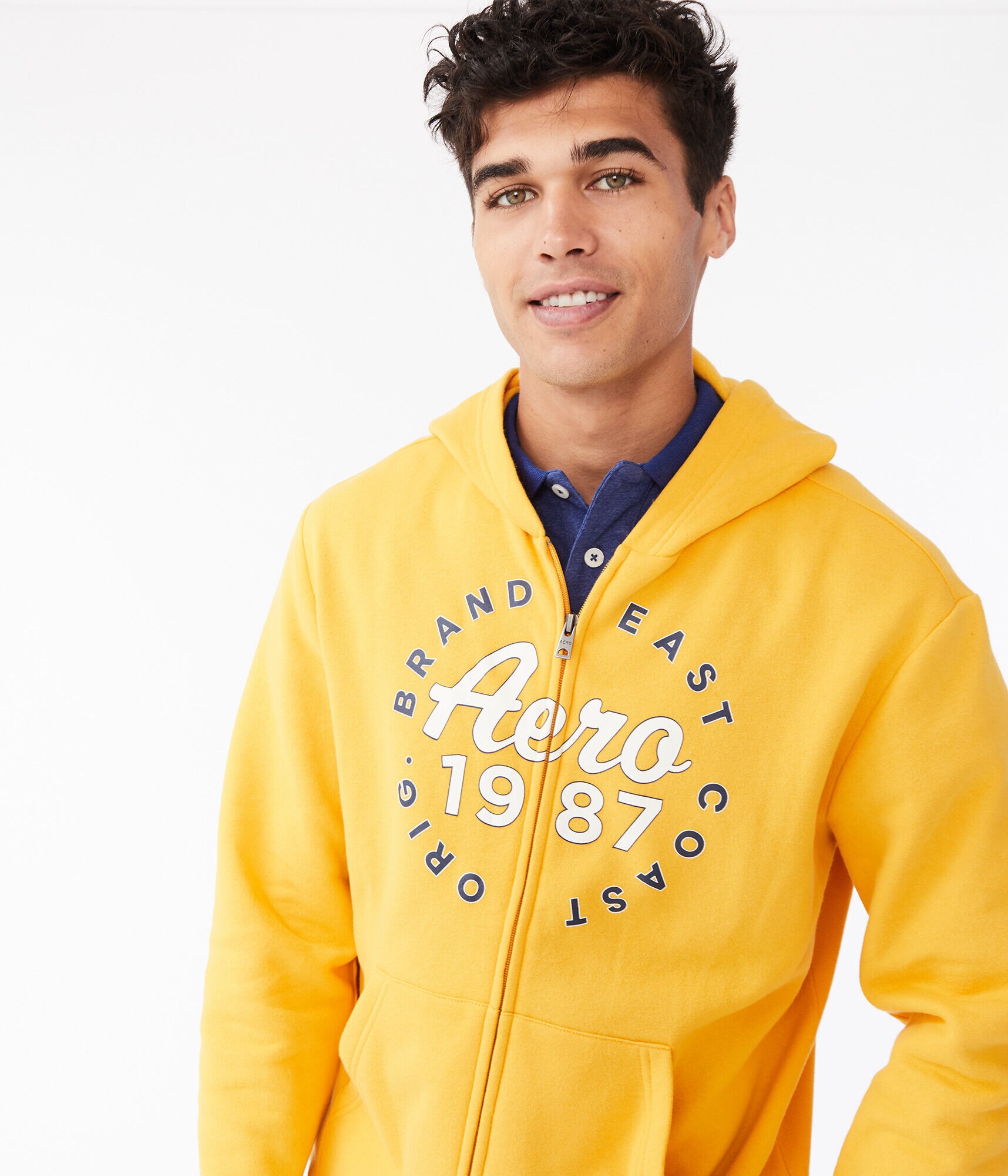 Aero 1987 Circle Full-Zip Hoodie