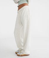 Cloud Soft Lace Bow Straight Leg Sweatpants