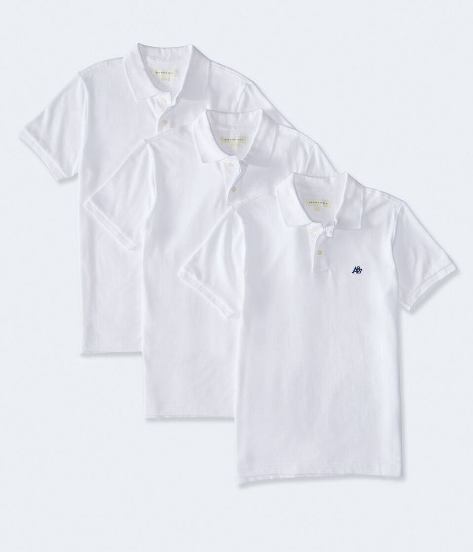 A87 Logo Piqué Polo 3-Pack