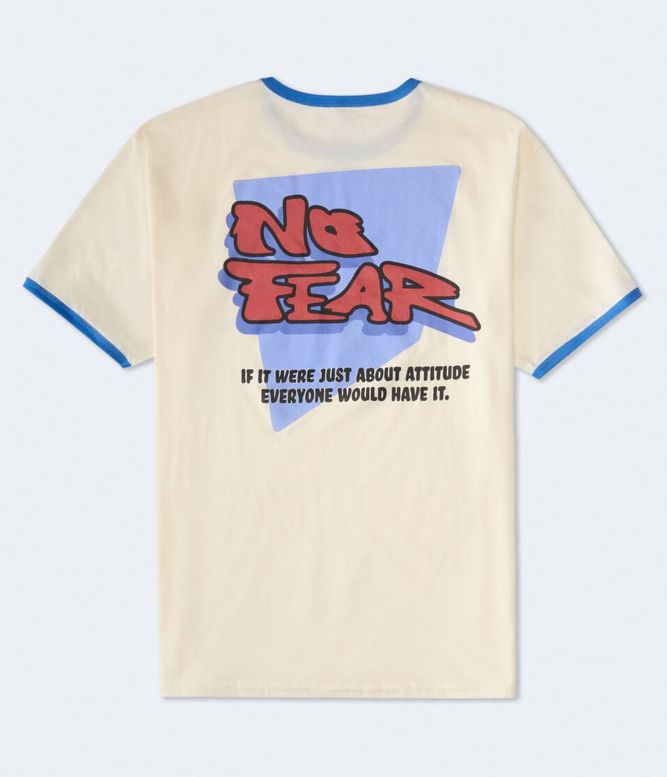 No Fear Relaxed Ringer Graphic Tee