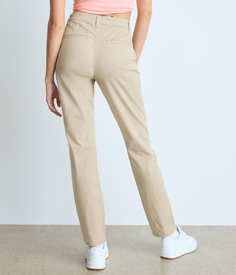 High-Rise Slim Twill Pants High-Rise Slim Twill Pants