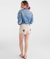 Vintage Low-Rise Denim Shorty Shorts