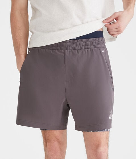 Aero MVMNT Camo 2-in-1 Hybrid Active Shorts 5.5" Aero MVMNT Camo 2-in-1 Hybrid Active Shorts 5.5"