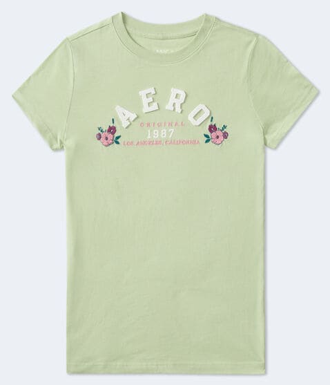 Aero Arch Floral Appliqué Graphic Tee Aero Arch Floral Appliqué Graphic Tee