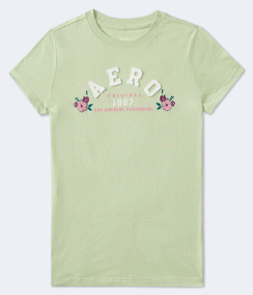 Aero Arch Floral Appliqué Graphic Tee