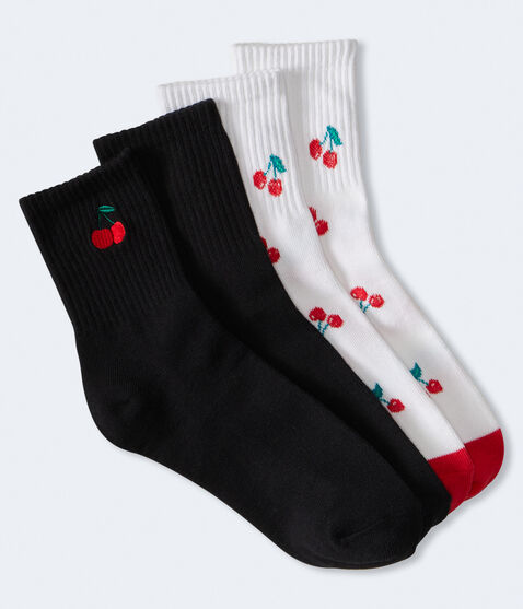 Cherries Crew Sock 2-Pack Cherries Crew Sock 2-Pack