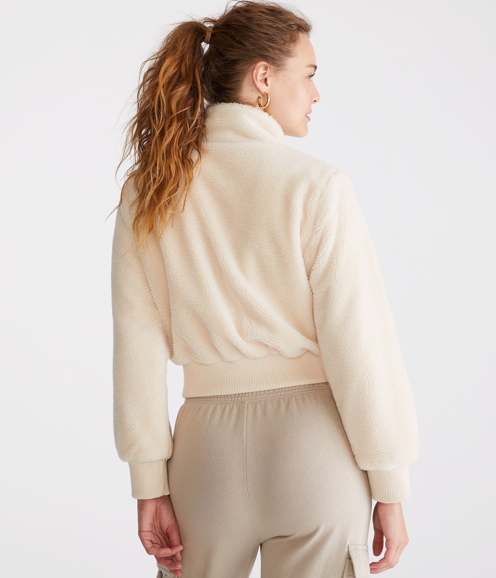 Sherpa Fleece Bomber Jacket