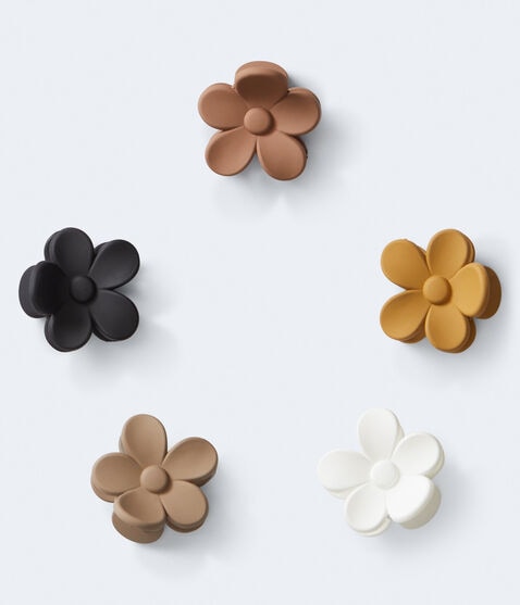 Neutral Flower Claw Hair Clip 5-Pack Neutral Flower Claw Hair Clip 5-Pack