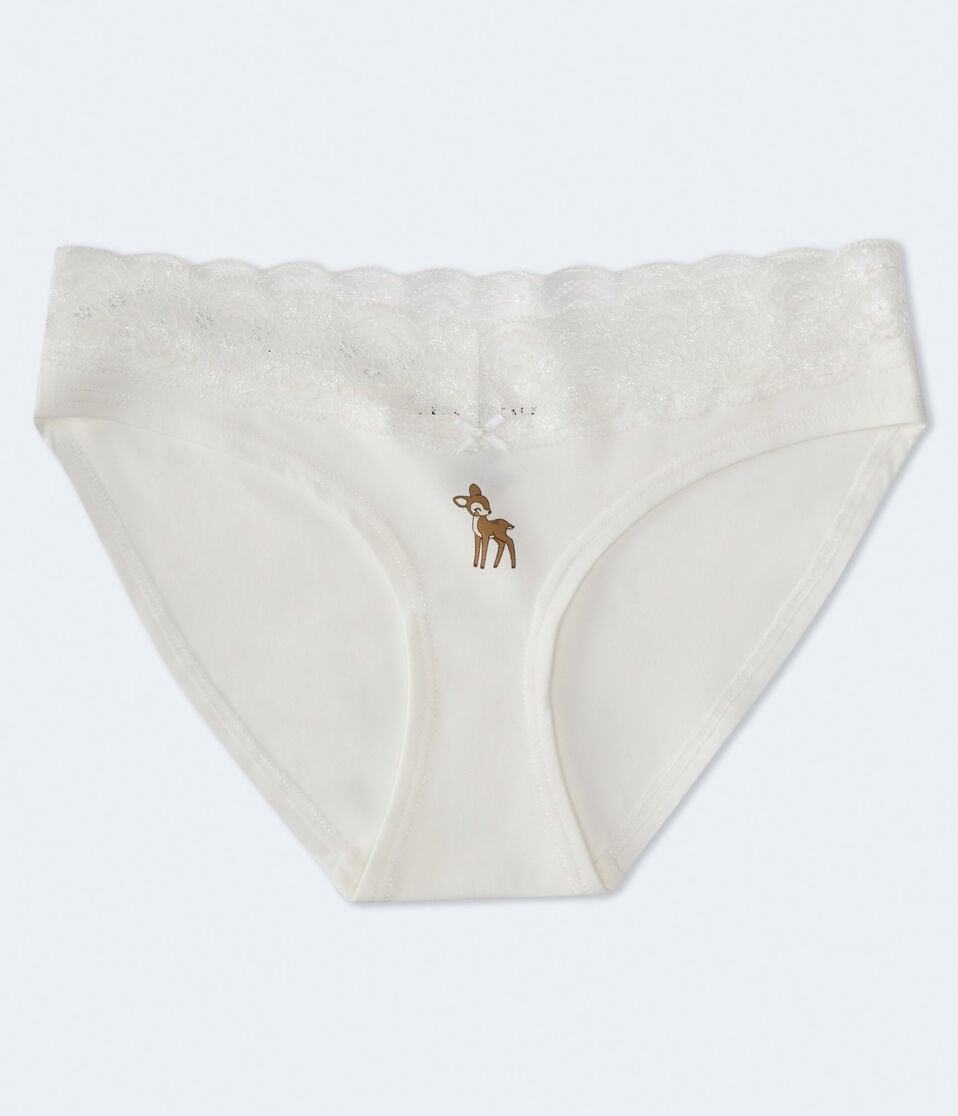 Fawn Lace-Trim Hipster