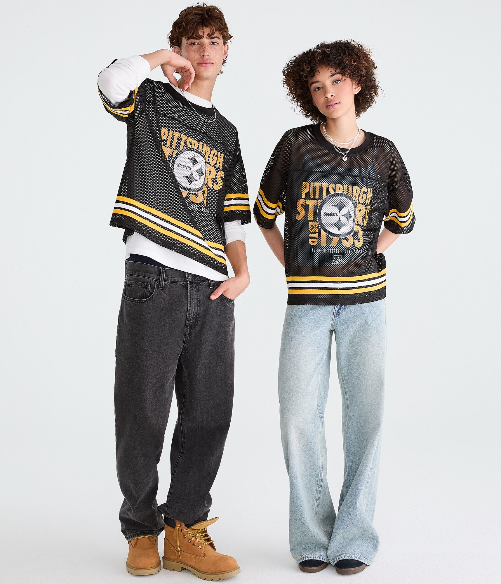 Pittsburgh Steelers Boxy Mesh Top