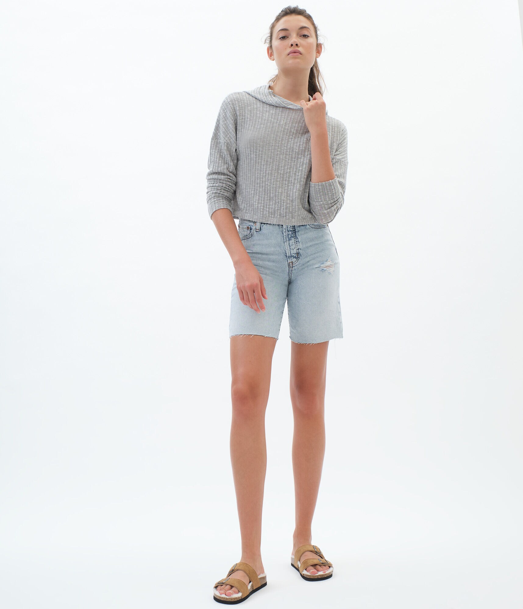 Real Denim '90s High-Rise Cutoff Shorts