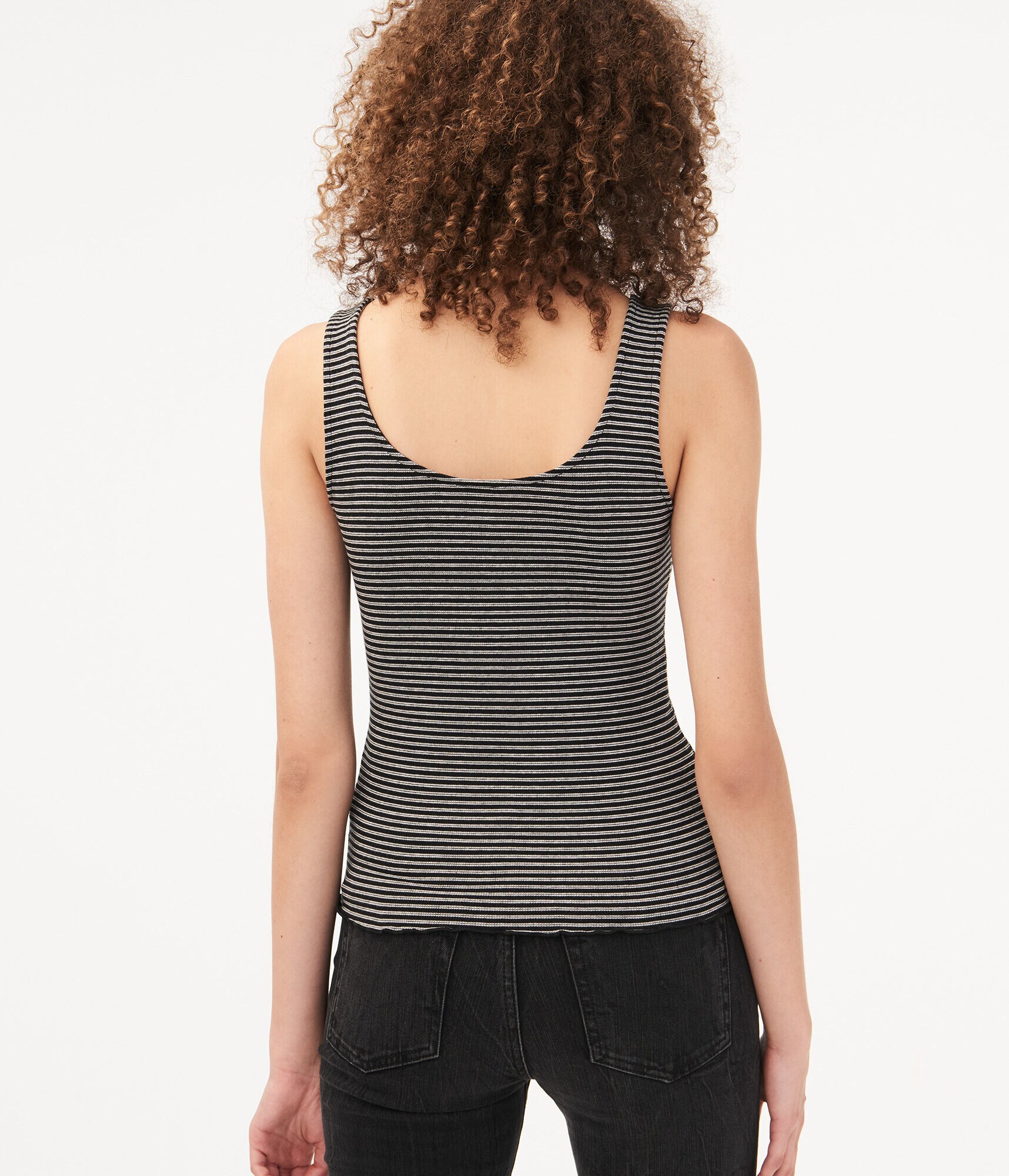 Seriously Soft Striped Button-Front Tank