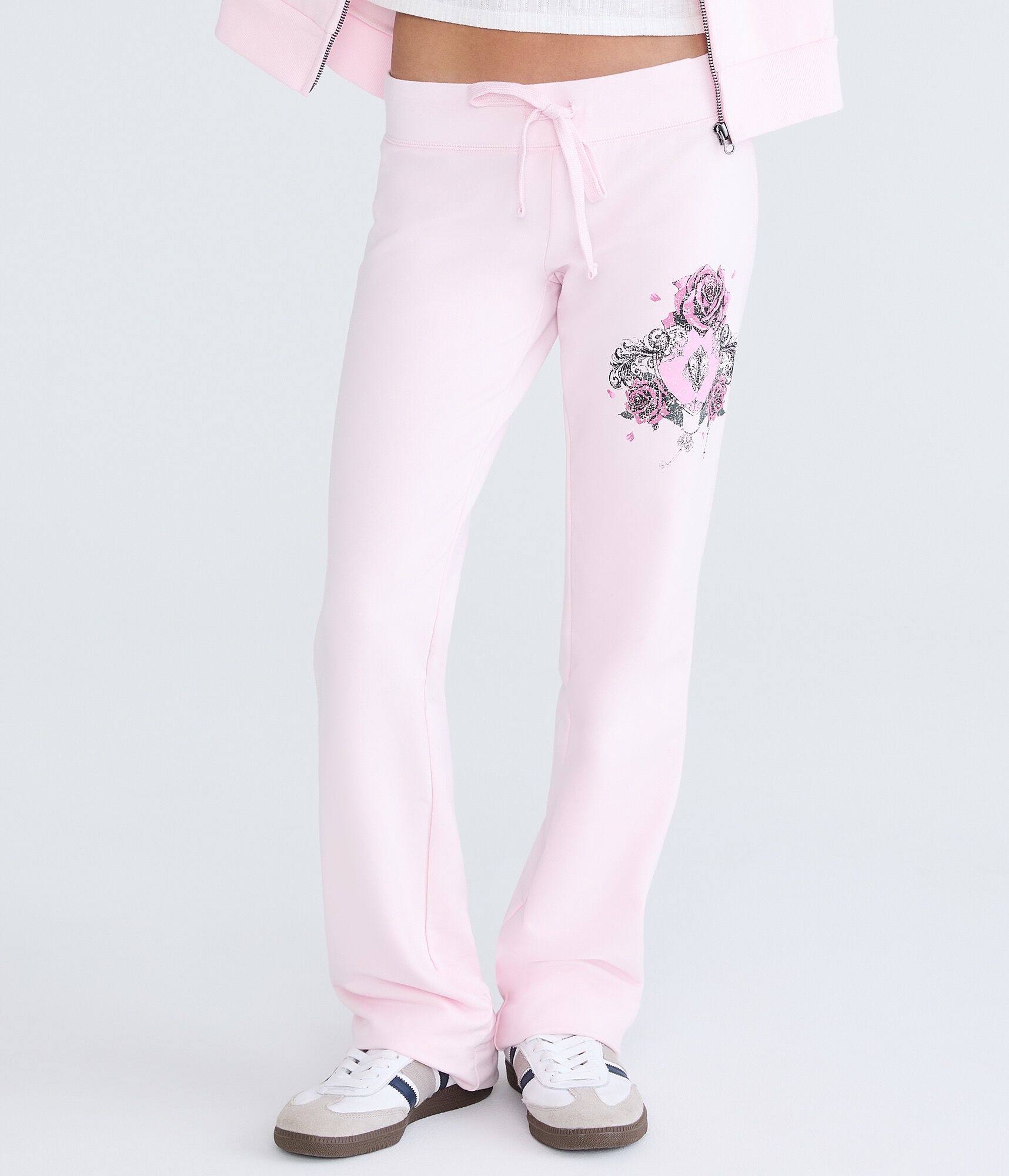 Cloud Soft Rose Locket Fit & Flare Sweatpants