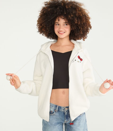 Hello Kitty | Aero Sherpa Fleece Full-Zip Hoodie Hello Kitty | Aero Sherpa Fleece Full-Zip Hoodie