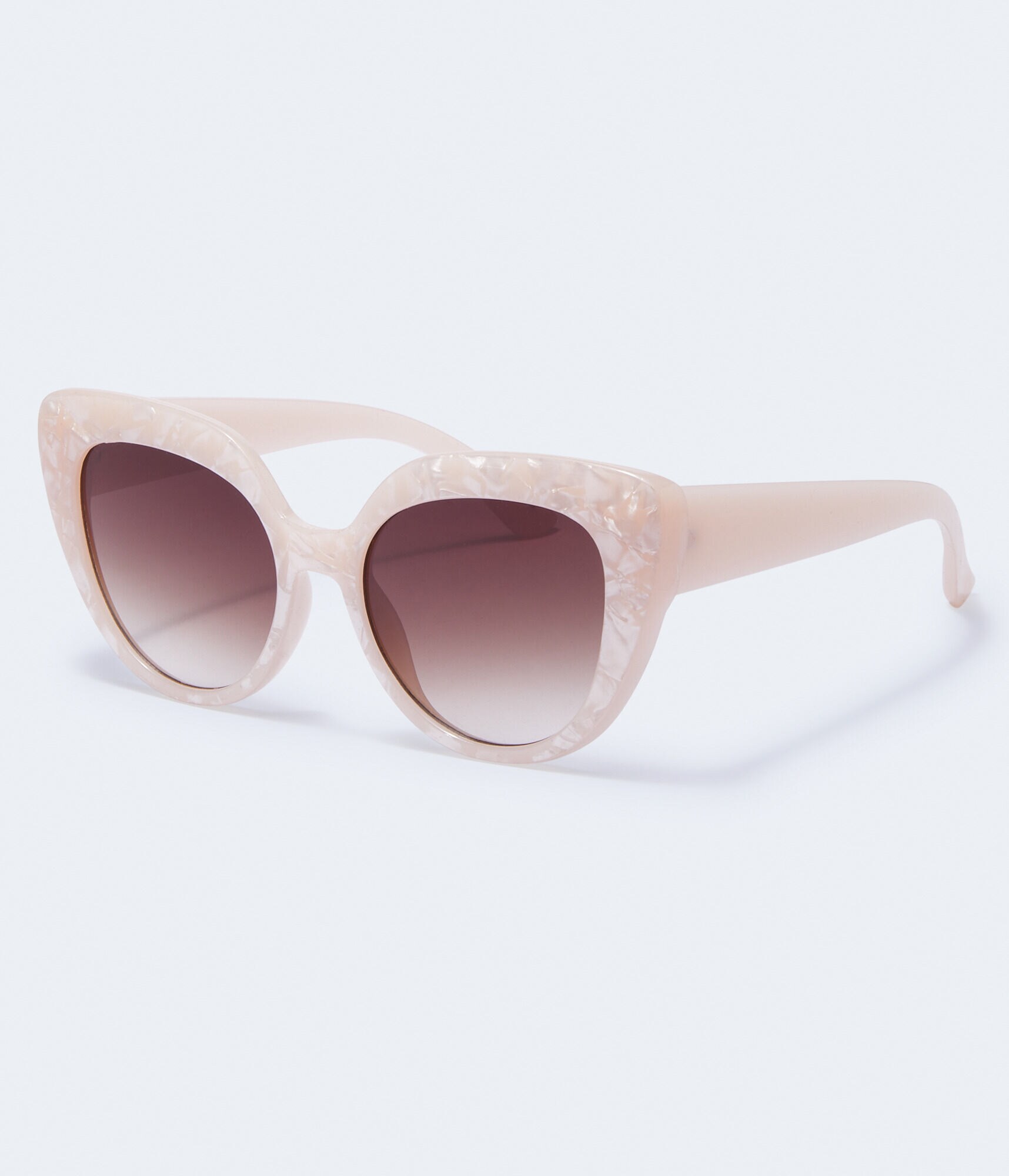 Large Pearlized Cateye Sunglasses
