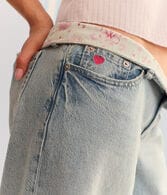 Demetra for Aero Super Low-Rise Ultra Wide Leg Jean