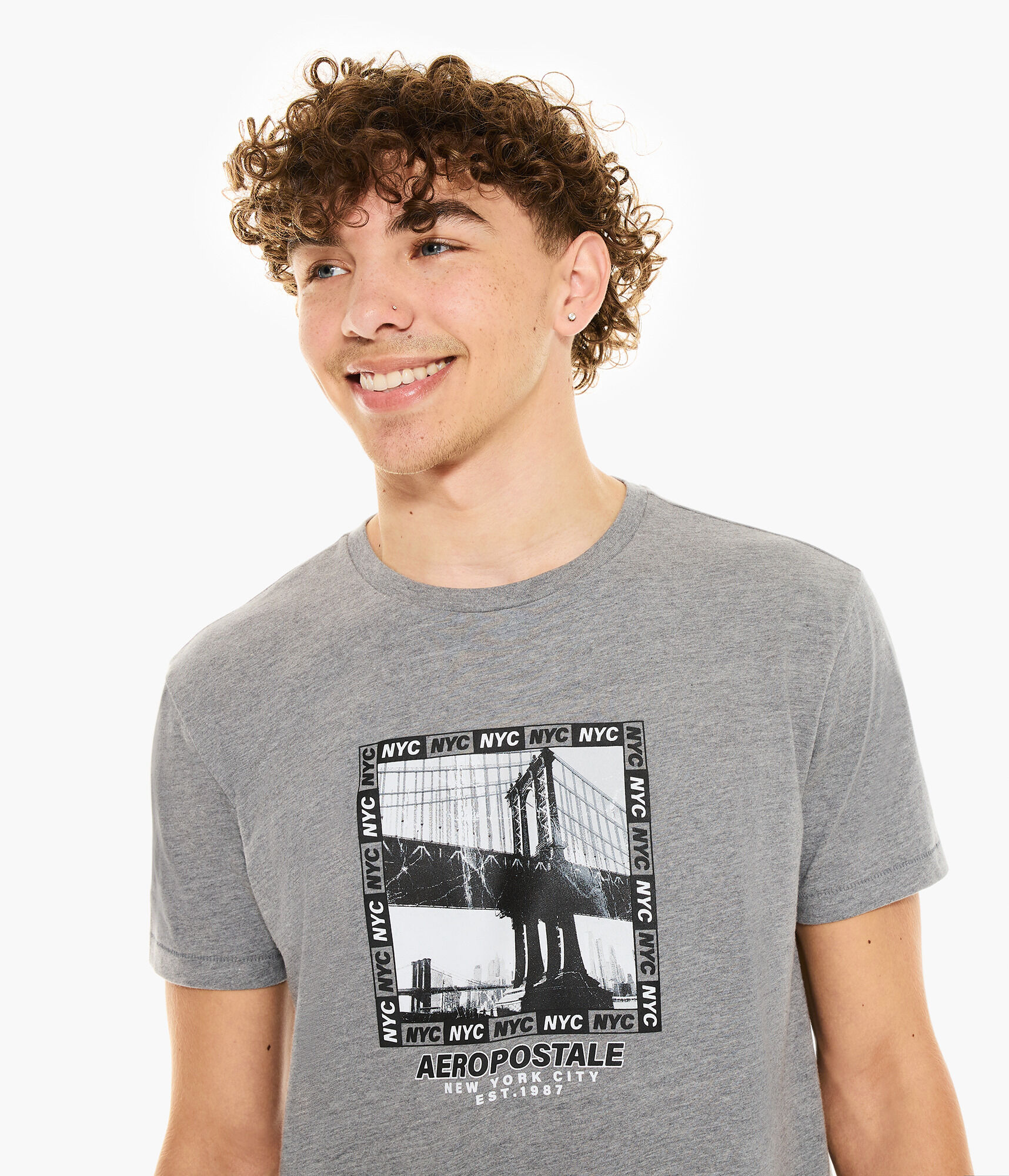 Aeropostale NYC Bridge Graphic Tee