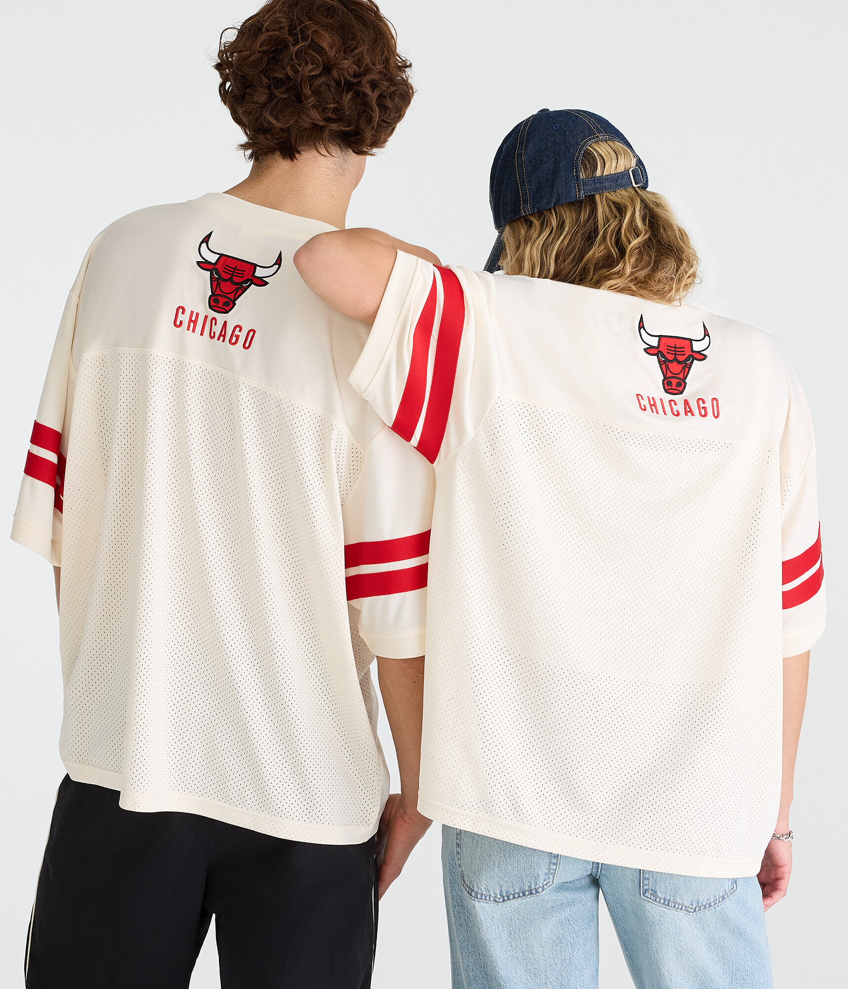 Chicago Bulls Stripes Mesh Top