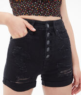 Seriously Stretchy Super High-Rise Curvy Denim Shorty Shorts