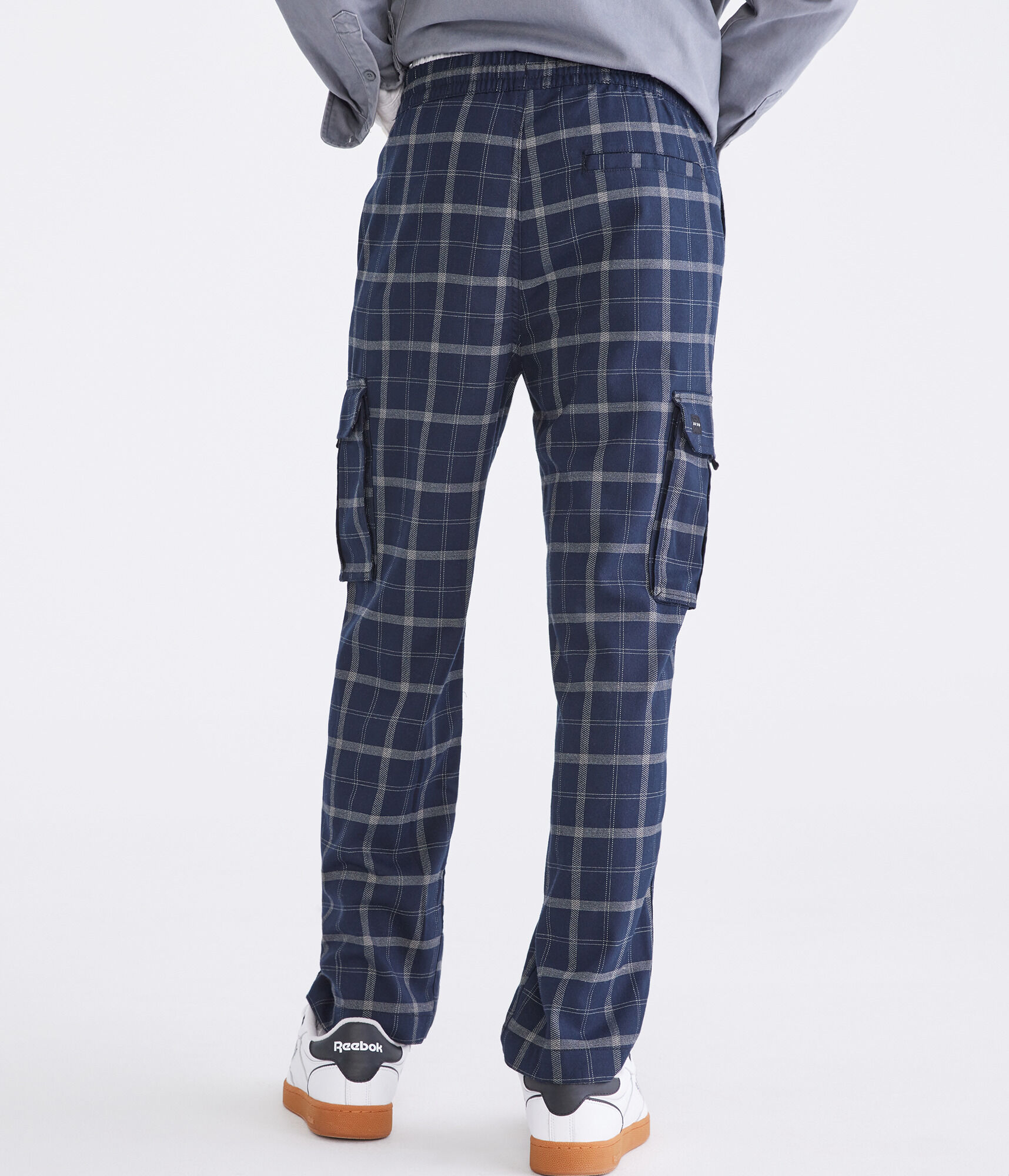 Plaid Baggy Cargo Pants