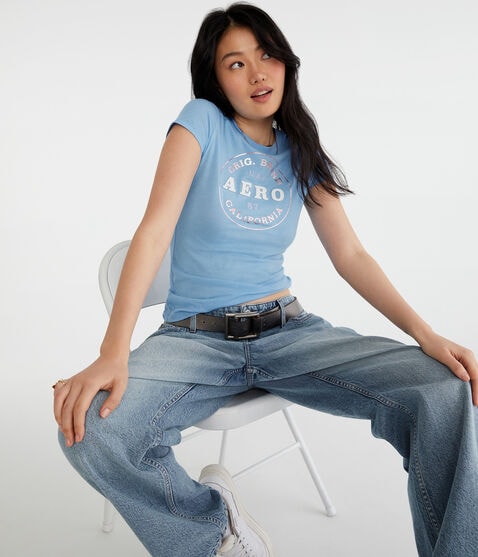 Aero California Circle Appliqué Graphic Tee Aero California Circle Appliqué Graphic Tee