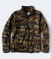 Camo Polyfleece Half-Zip Pullover***