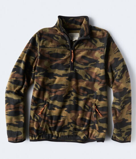 Camo Polyfleece Half-Zip Pullover*** Camo Polyfleece Half-Zip Pullover***