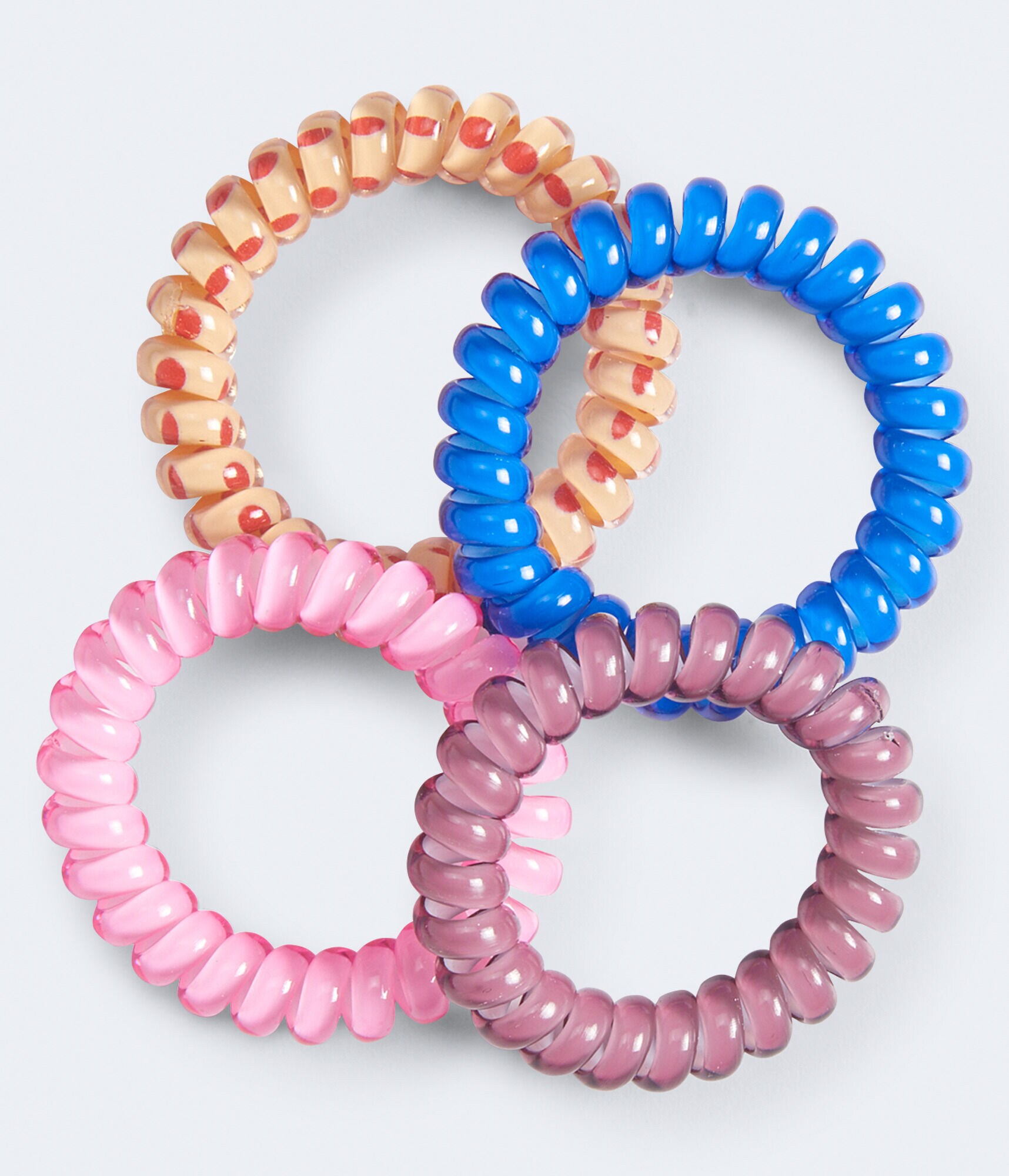 Coil Ponytail Holder 4Pack