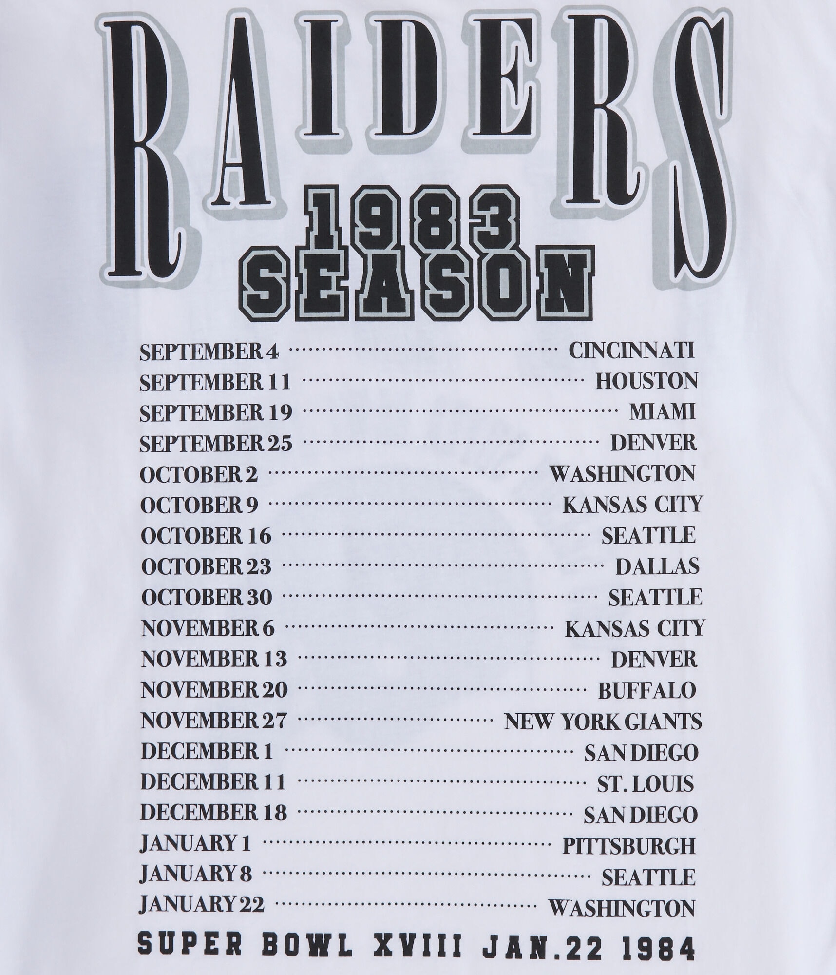 Las Vegas Raiders Super Bowl Boxy Graphic Tee